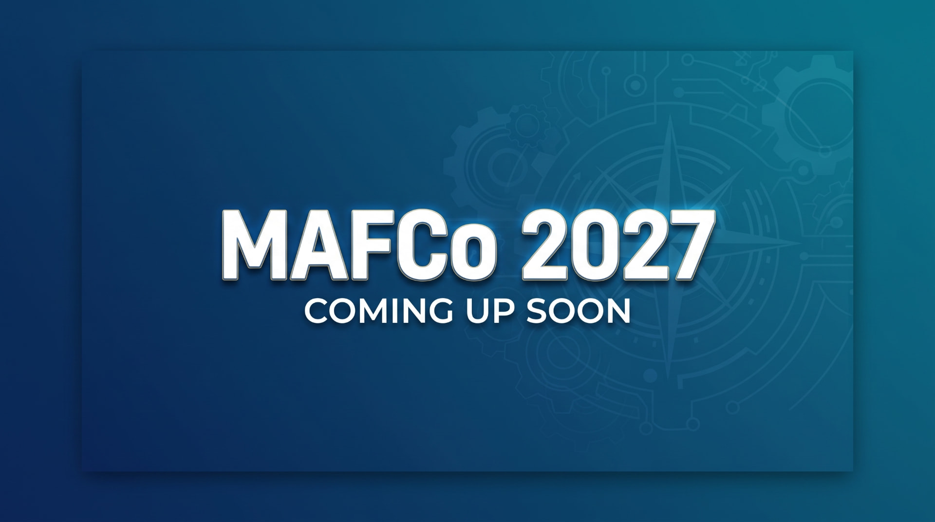 MAFCO 2027 official announcement flyer — coming up soon