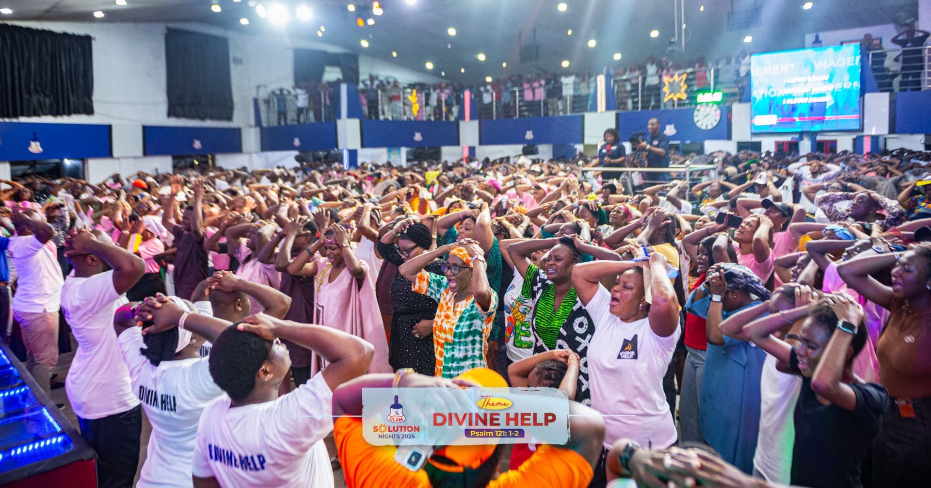 Delegates receiving prayer of possession